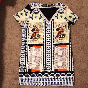 Glamorous dress with back zipper in size small